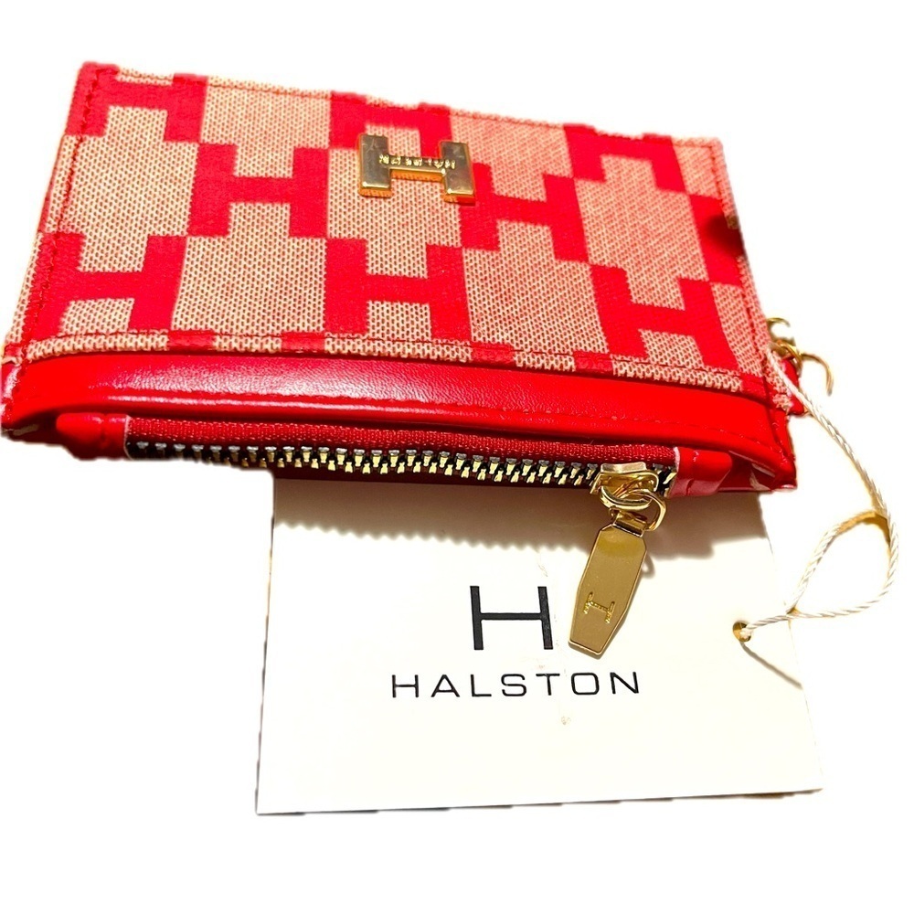 NWT Halston Heritage Red and Goldtone  Women's Wallet